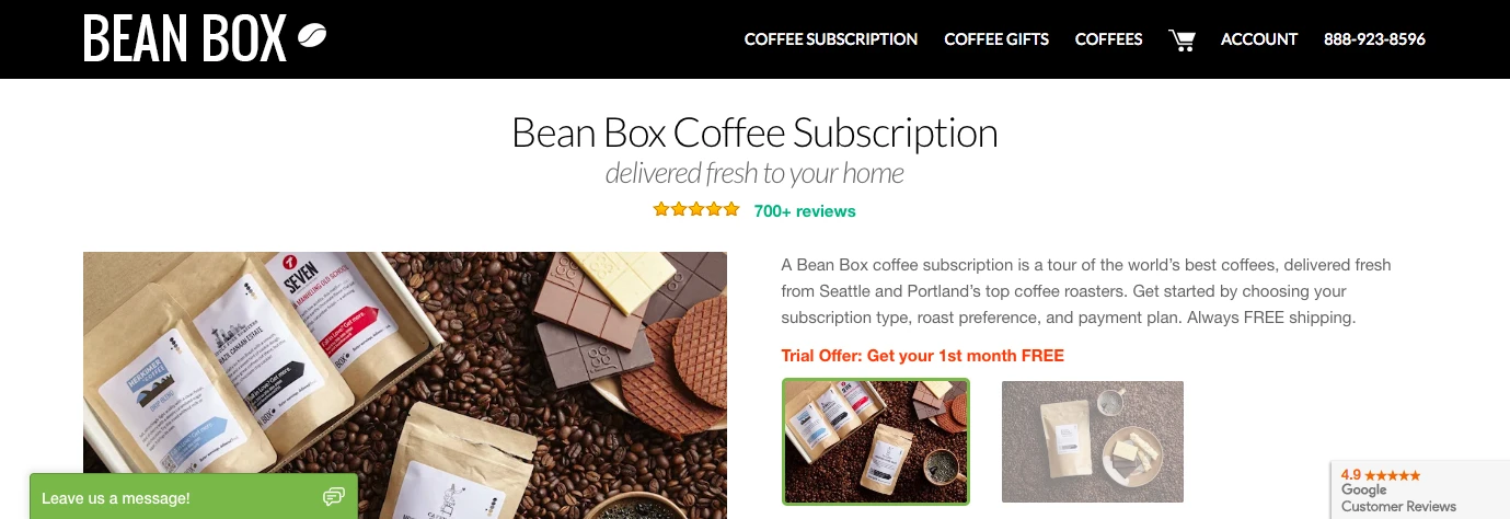 Bean Box screenshot