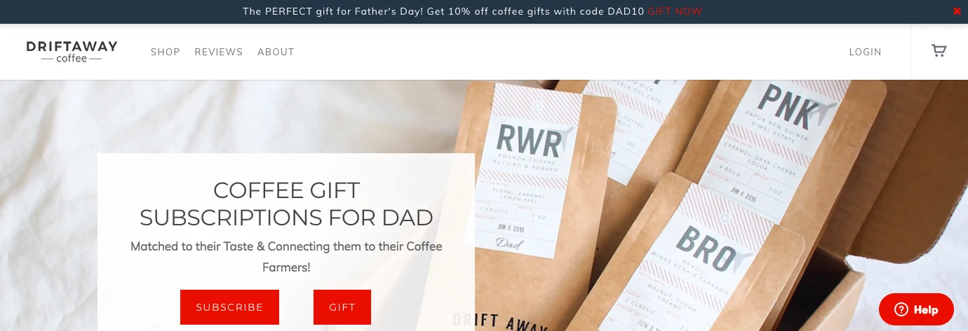 Driftaway Coffee screenshot