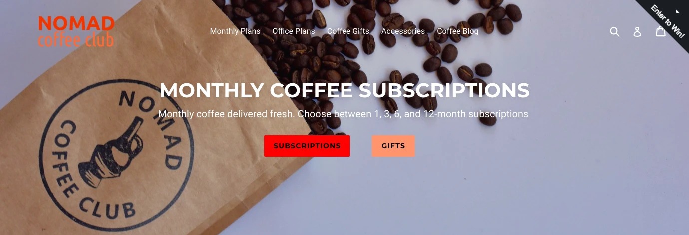 Nomad Coffee screenshot