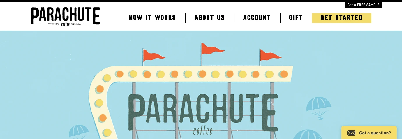 Parachute screenshot