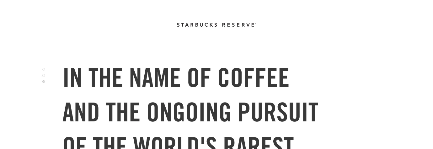 Starbucks Reserve screenshot